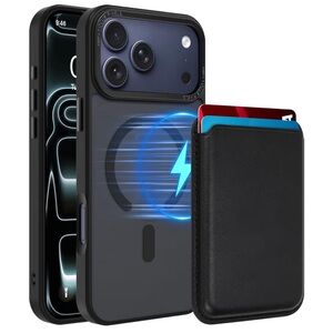 MOWIME Magnetic Case for iPhone 17 Pro Max with Wallet Card Holder New